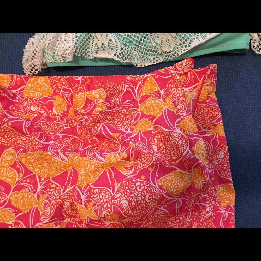 Lilly Pulitzer light cotton wide leg pants - Picture 7 of 7
